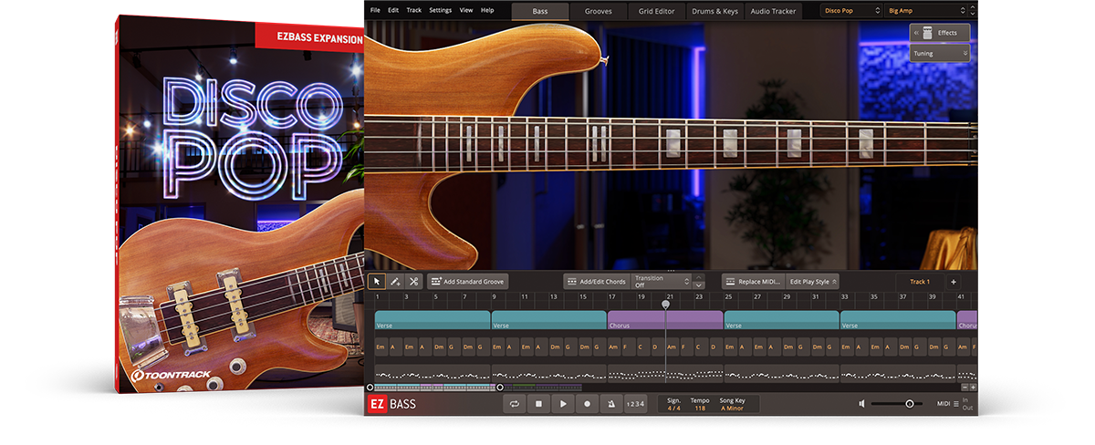 Toontrack EZbass EBX -  Disco Pop